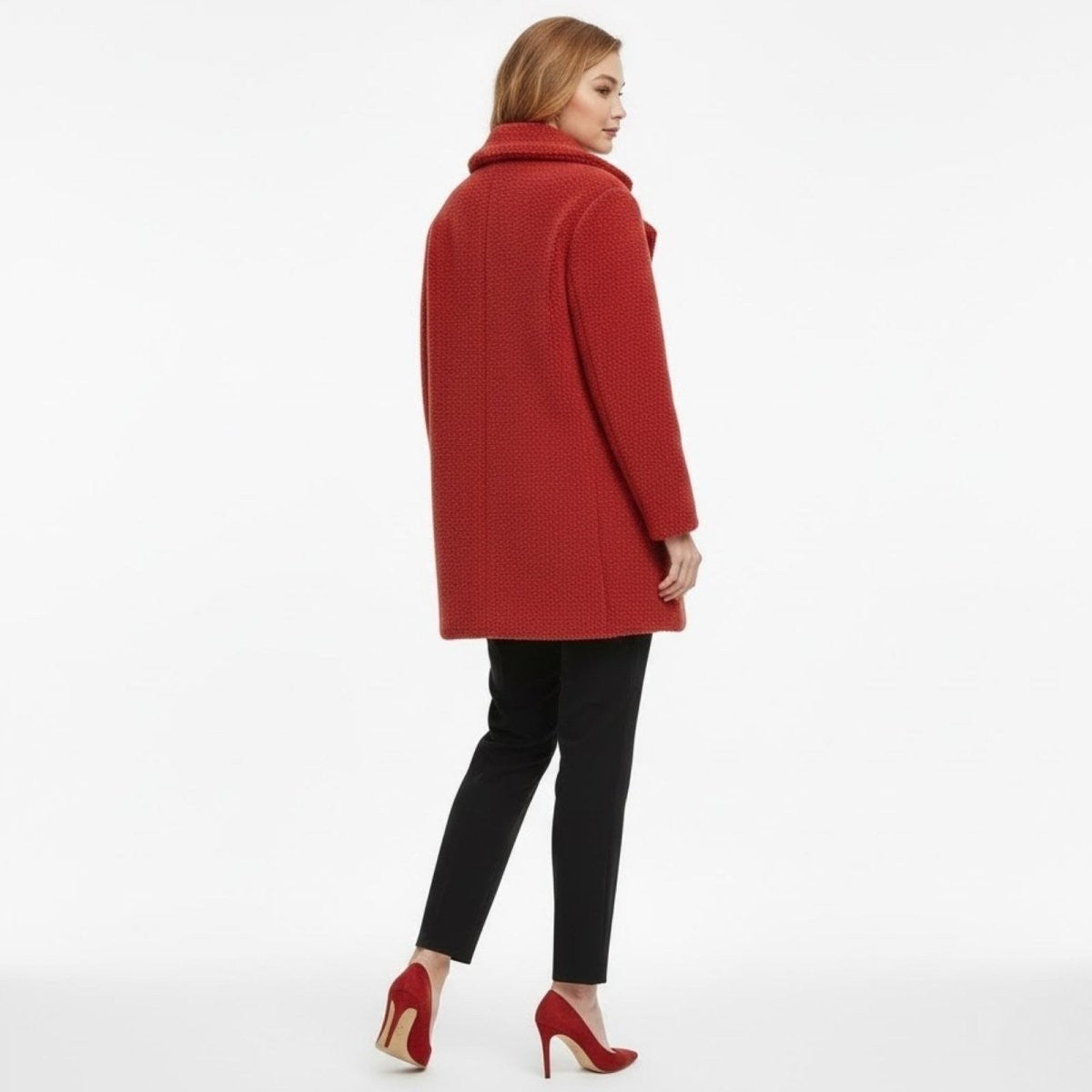 Runa | Heather Bouclé Teddy Coat photo