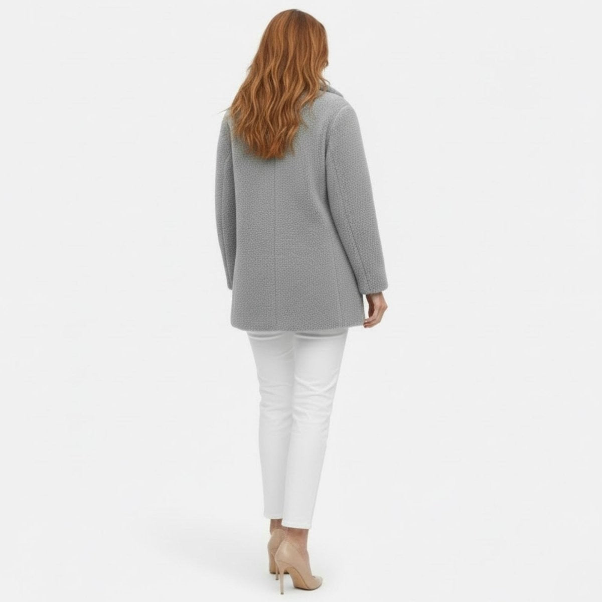 Runa | Heather Bouclé Teddy Coat photo