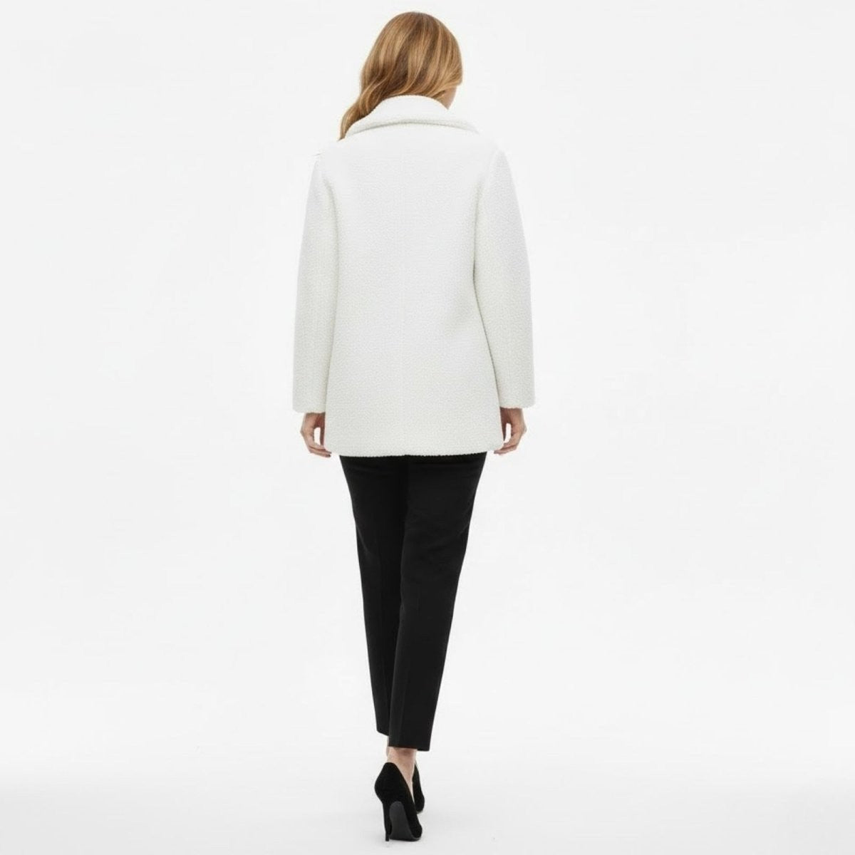Runa | Heather Bouclé Teddy Coat photo
