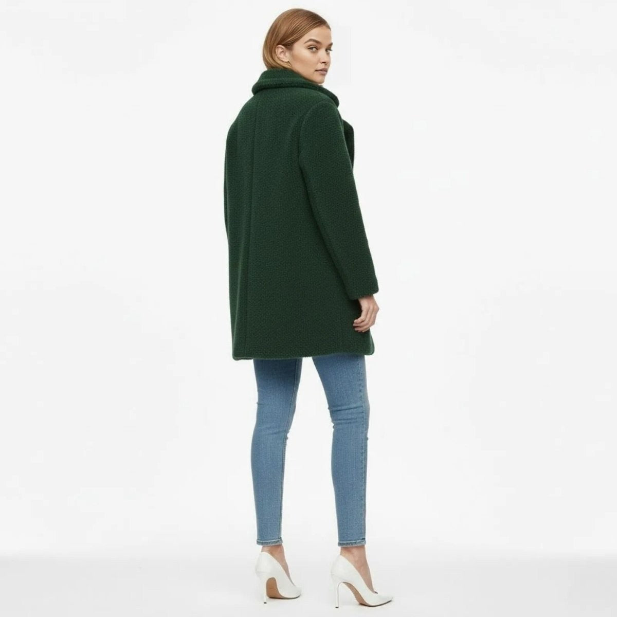 Runa | Heather Bouclé Teddy Coat photo
