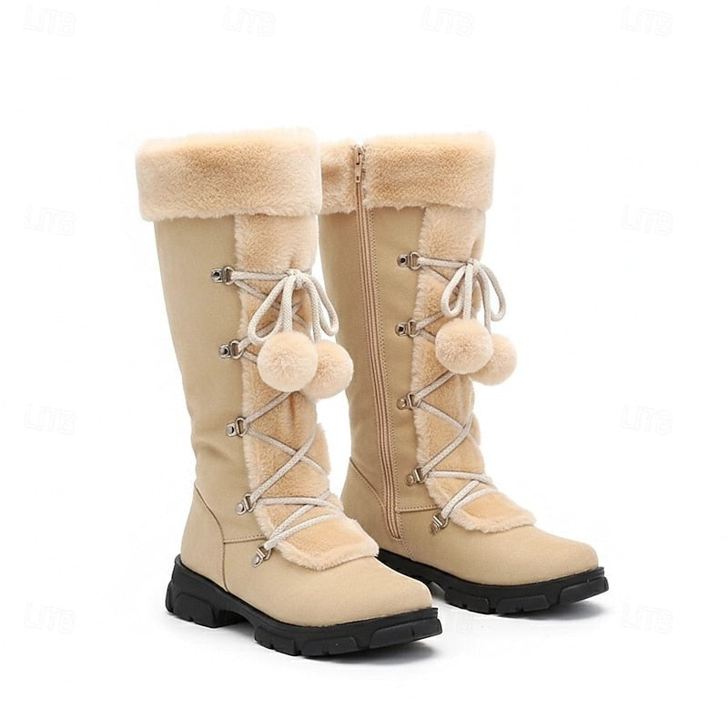 Ivayla | Women's Cozy Lace-Up Winter Boots