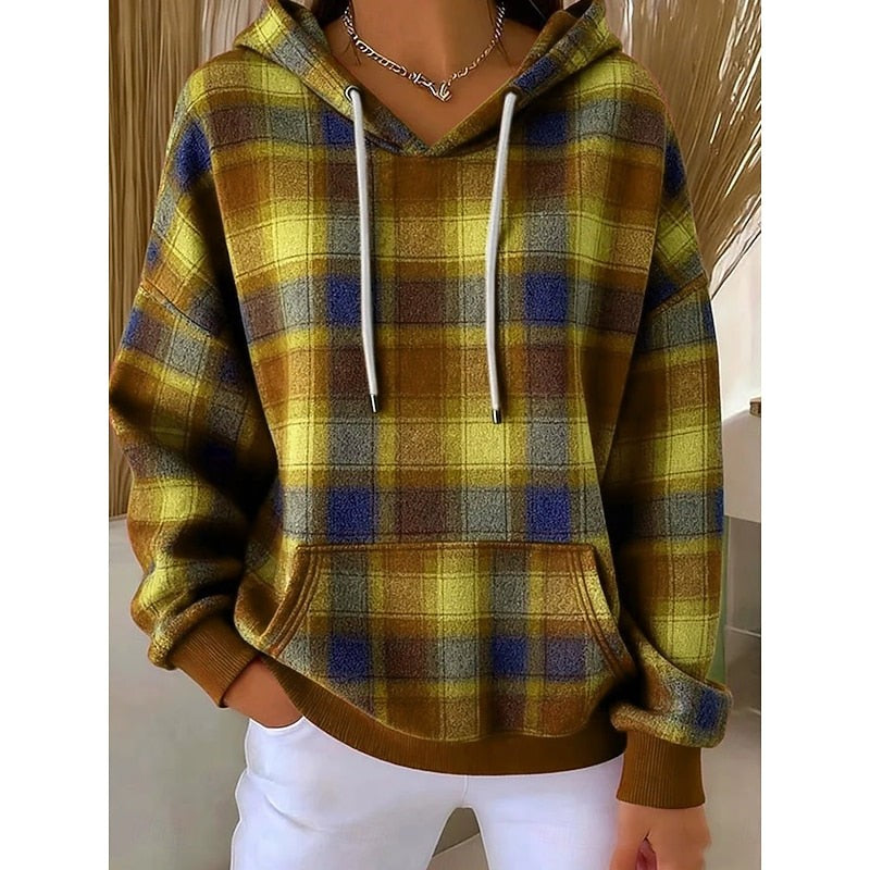 Sadie | Women's Cozy Checked Hoodie for Winter
