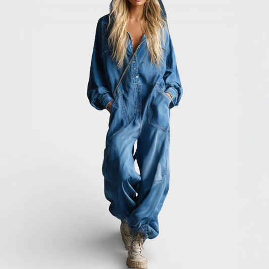 Sierra | Women's Long-Sleeve Hoodie Jumpsuit