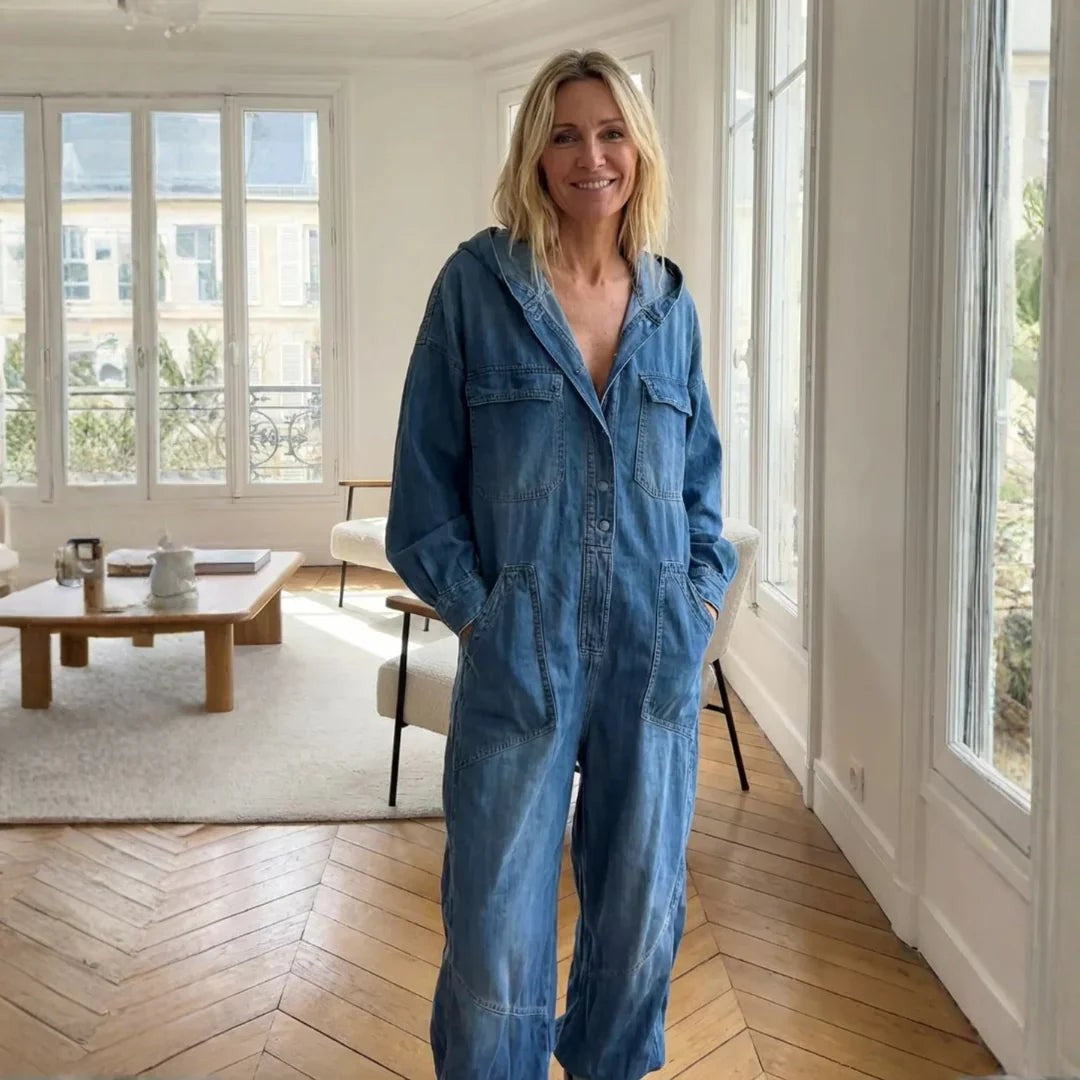 Sierra | Women's Long-Sleeve Hoodie Jumpsuit