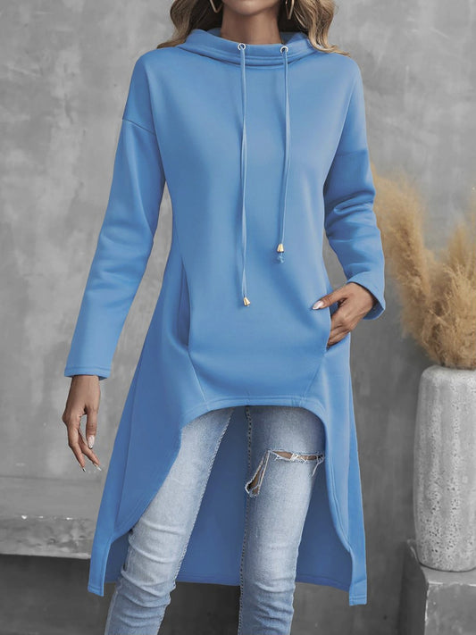 Kessandra | Women's High-Low Drawstring Hoodie