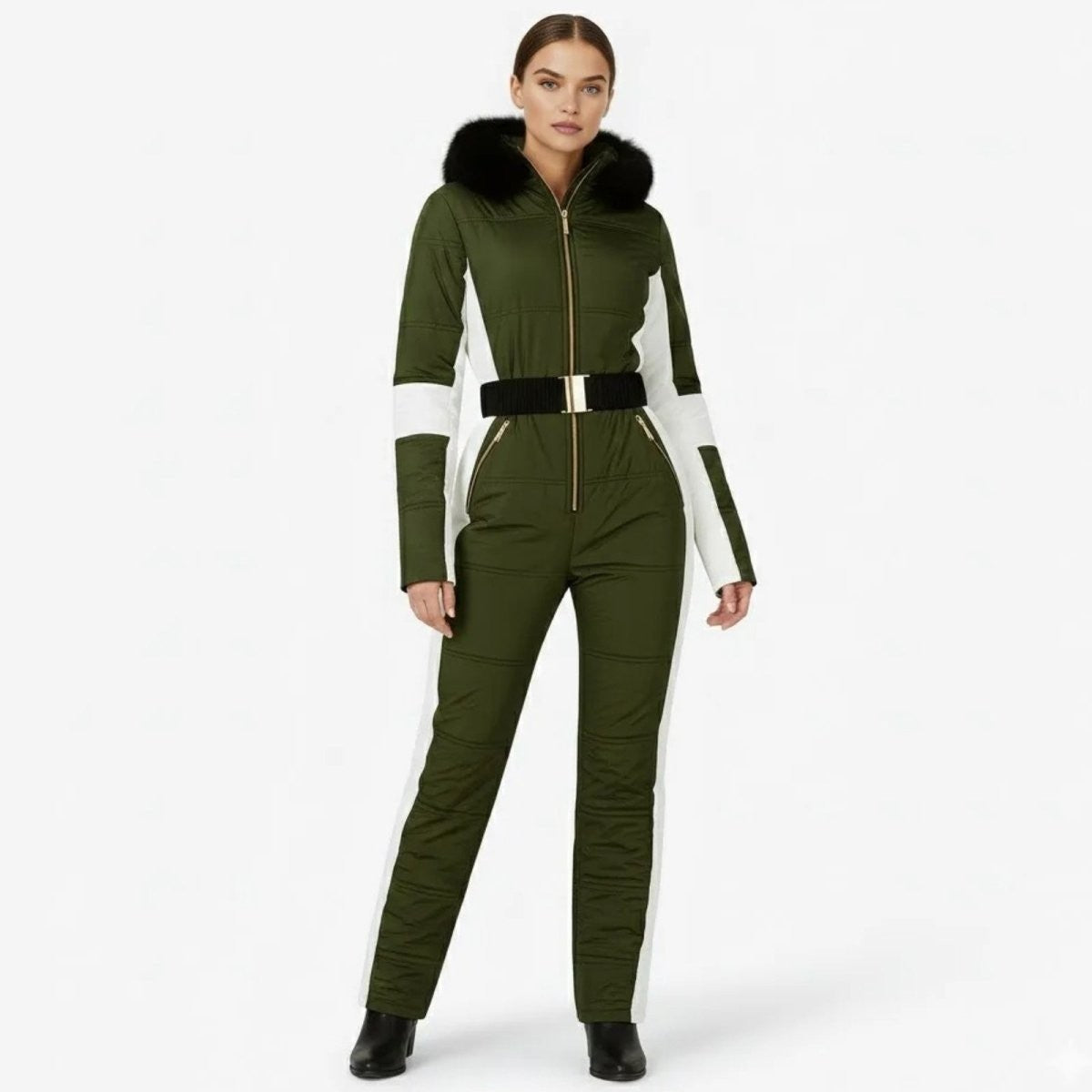 Talitha | Belted One-Piece Ski Suit photo