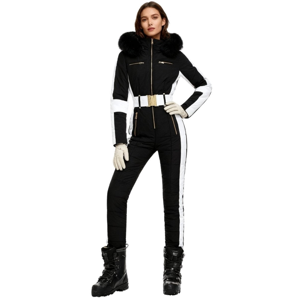 Talitha | Belted One-Piece Ski Suit photo