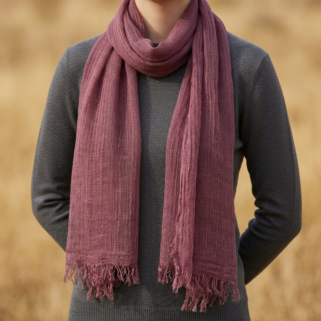 Thalia | Frayed Edge Scarf photo