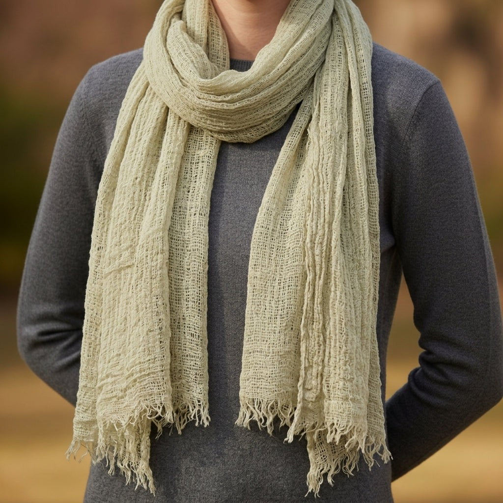 Thalia | Frayed Edge Scarf photo