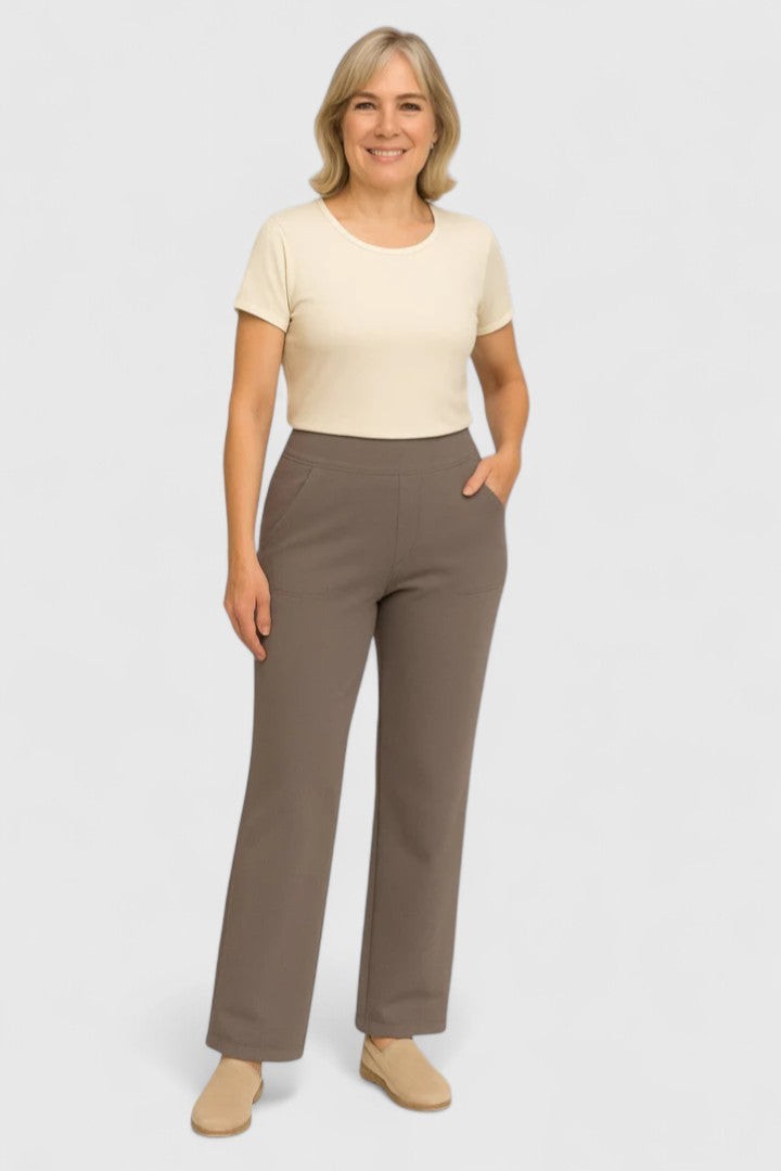 Theodosia | Grounded Tailored Straight Leg Pants for Women photo