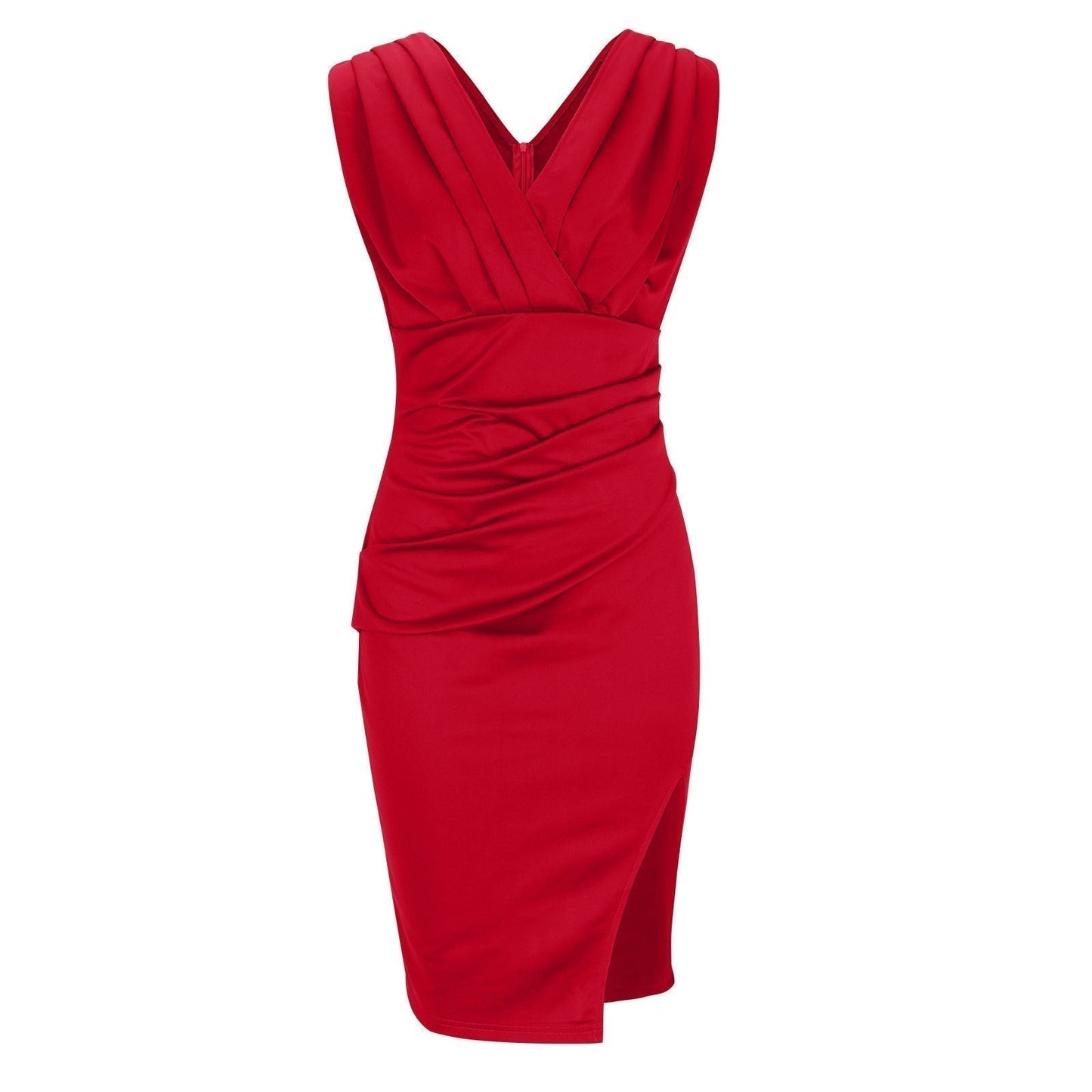 Aveline | Mini dress with Sleeveless and V Neck