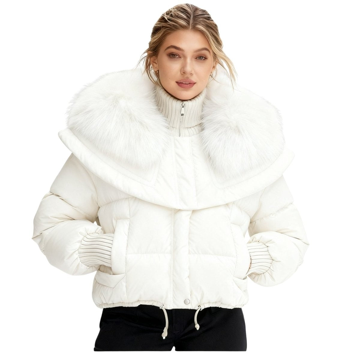 Valeria | Fur Collar Down Puffer Jacket photo