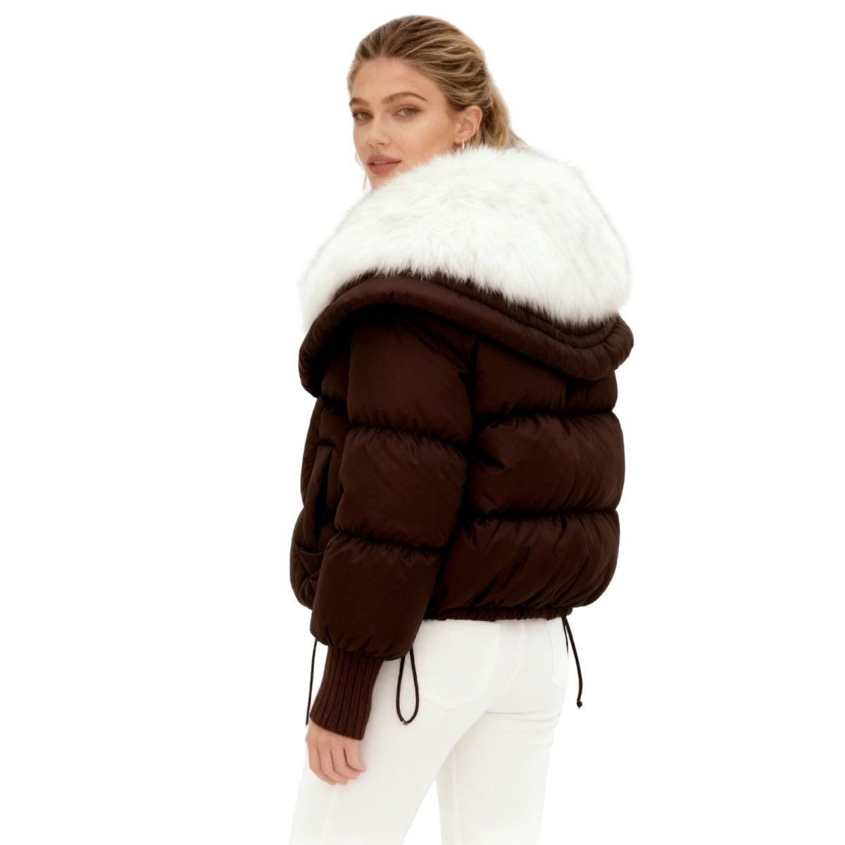 Valeria | Fur Collar Down Puffer Jacket photo