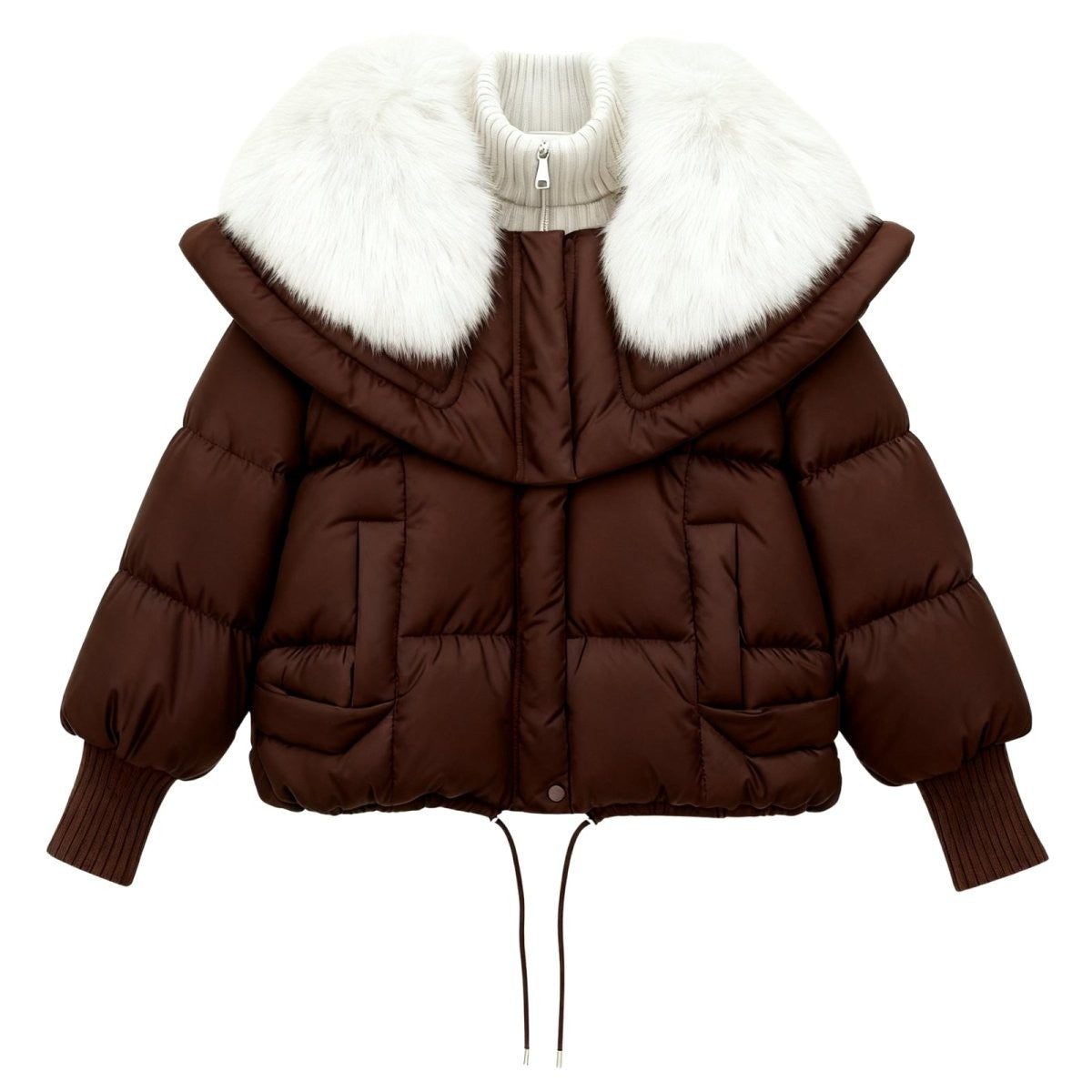 Valeria | Fur Collar Down Puffer Jacket photo