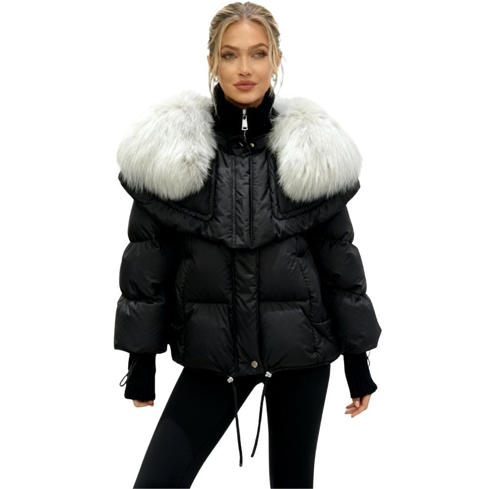 Valeria | Fur Collar Down Puffer Jacket photo