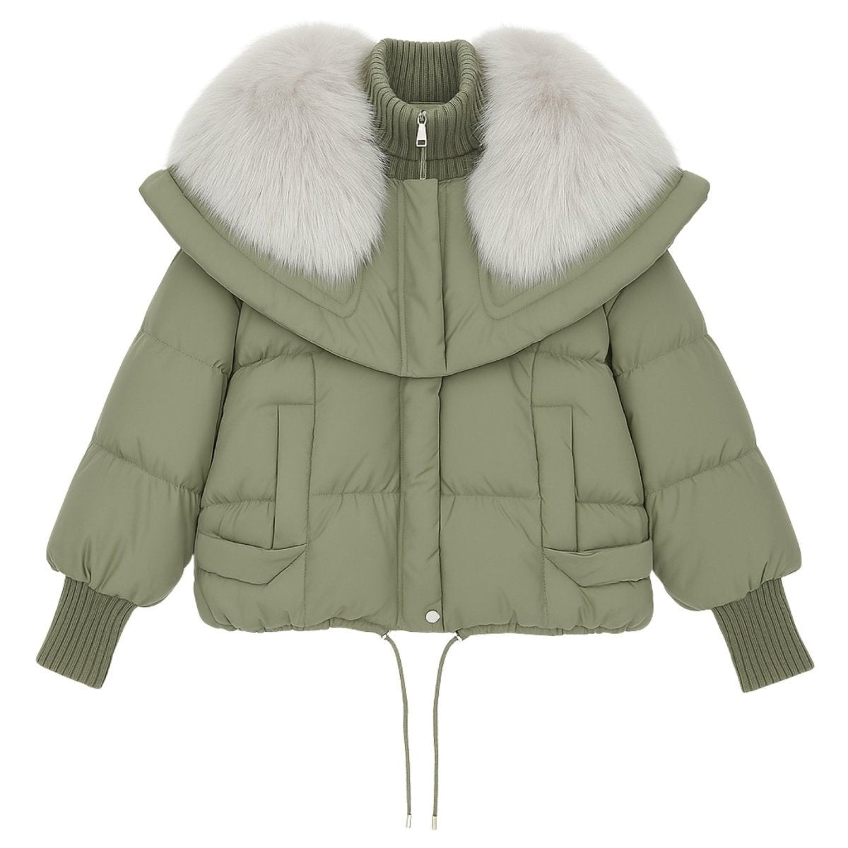 Valeria | Fur Collar Down Puffer Jacket photo