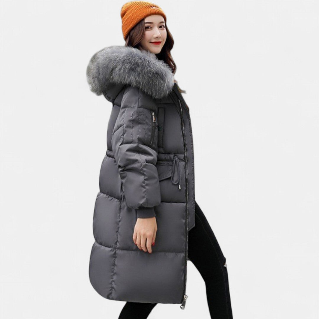 Winta | Women's Long Puffer Coat Fur Hood