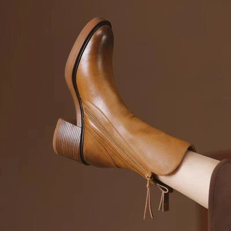 Kinsley | Ankle Boots with Block Heel