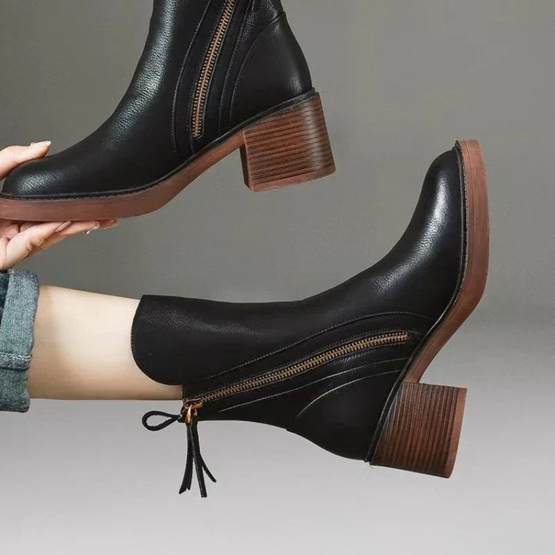 Kinsley | Ankle Boots with Block Heel