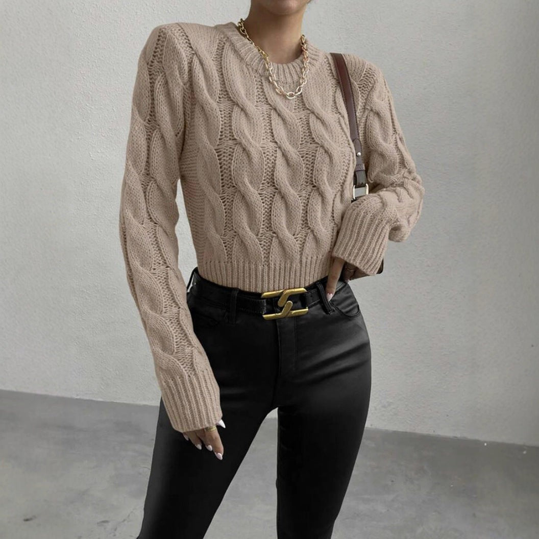 Sienna | Chunky Knit Sweater with High Collar