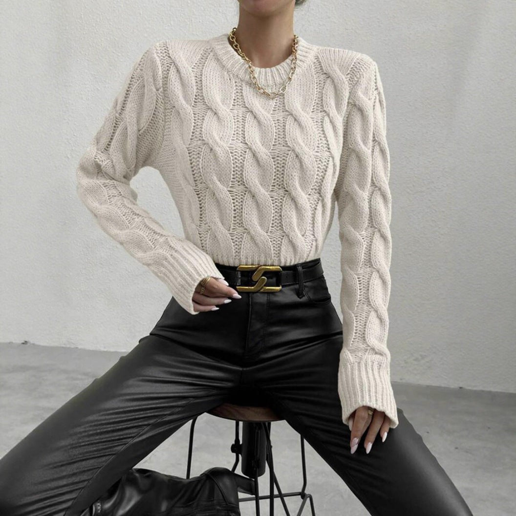 Sienna | Chunky Knit Sweater with High Collar