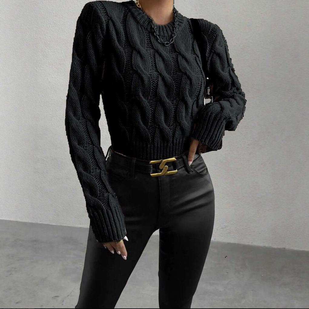 Sienna | Chunky Knit Sweater with High Collar