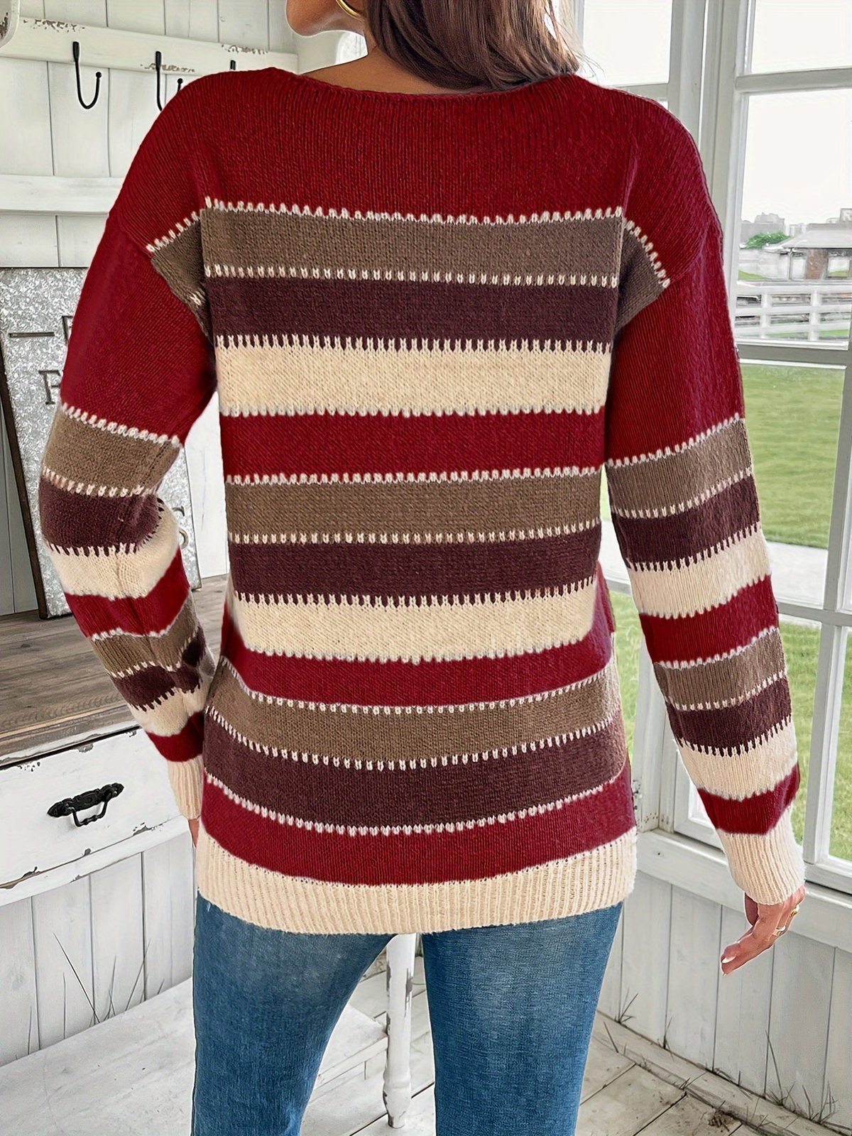 Azalea | Colorful Crew Neck Sweater