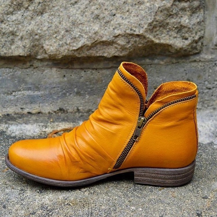 Sutton | Ruched Vamp Ankle Boots