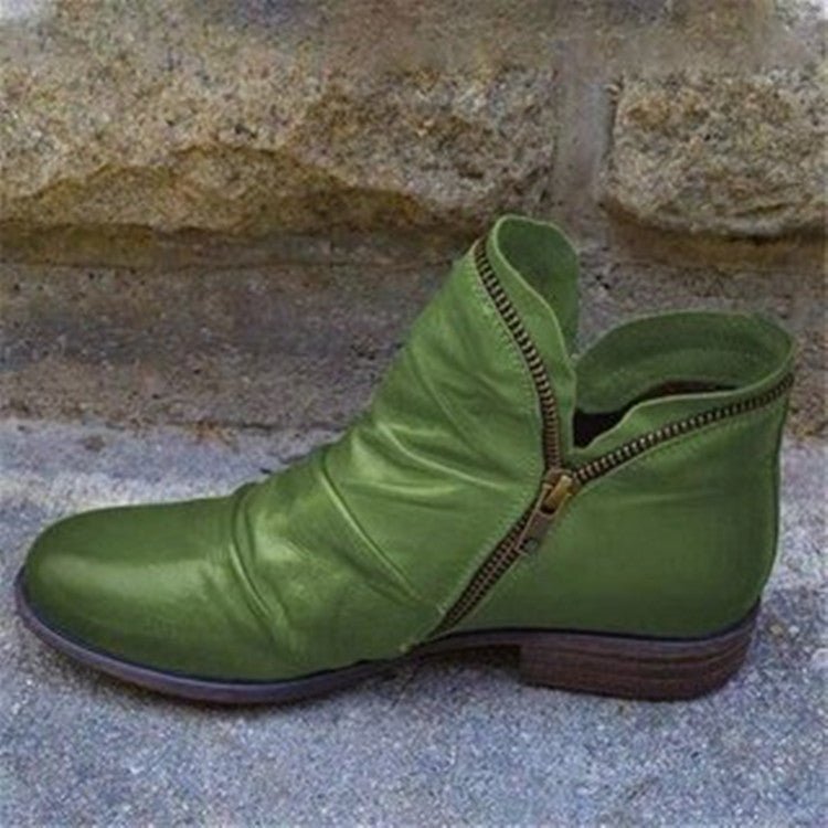 Sutton | Ruched Vamp Ankle Boots