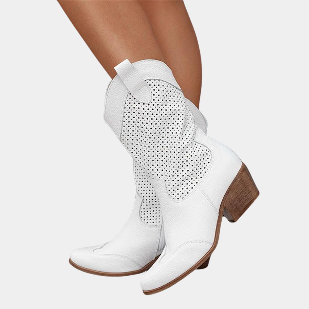 Dakota | Faux Suede Western Boots