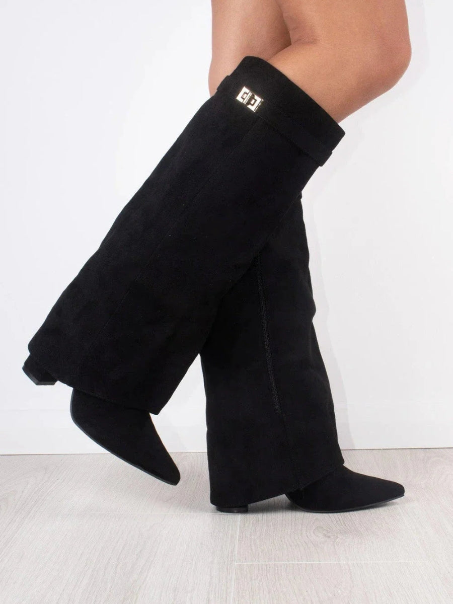 Wynter | Knee-High Boots with Buckle Strap