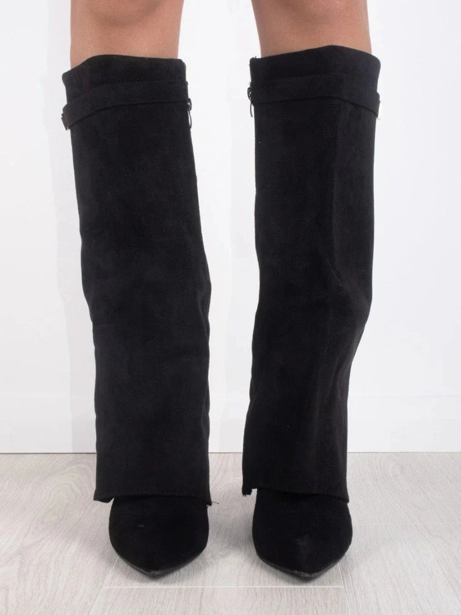 Wynter | Knee-High Boots with Buckle Strap