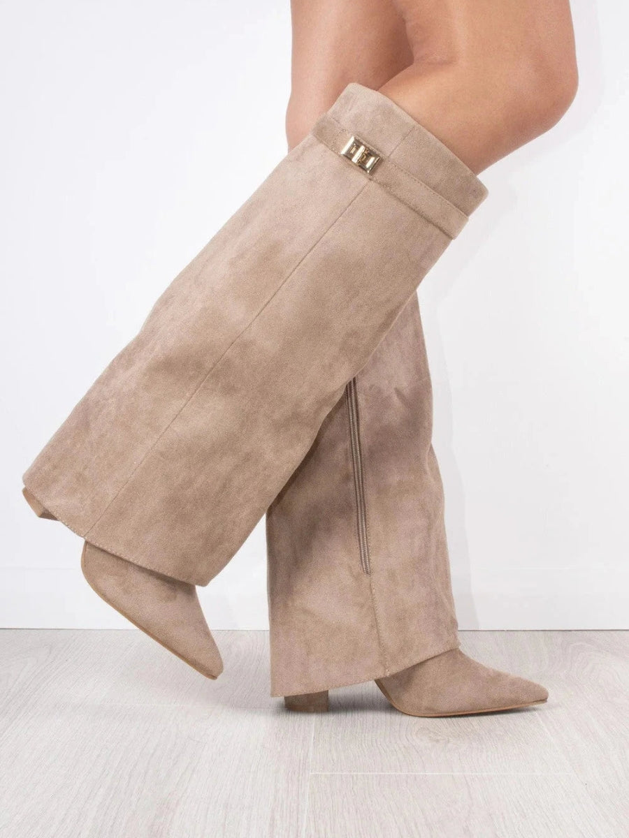 Wynter | Knee-High Boots with Buckle Strap