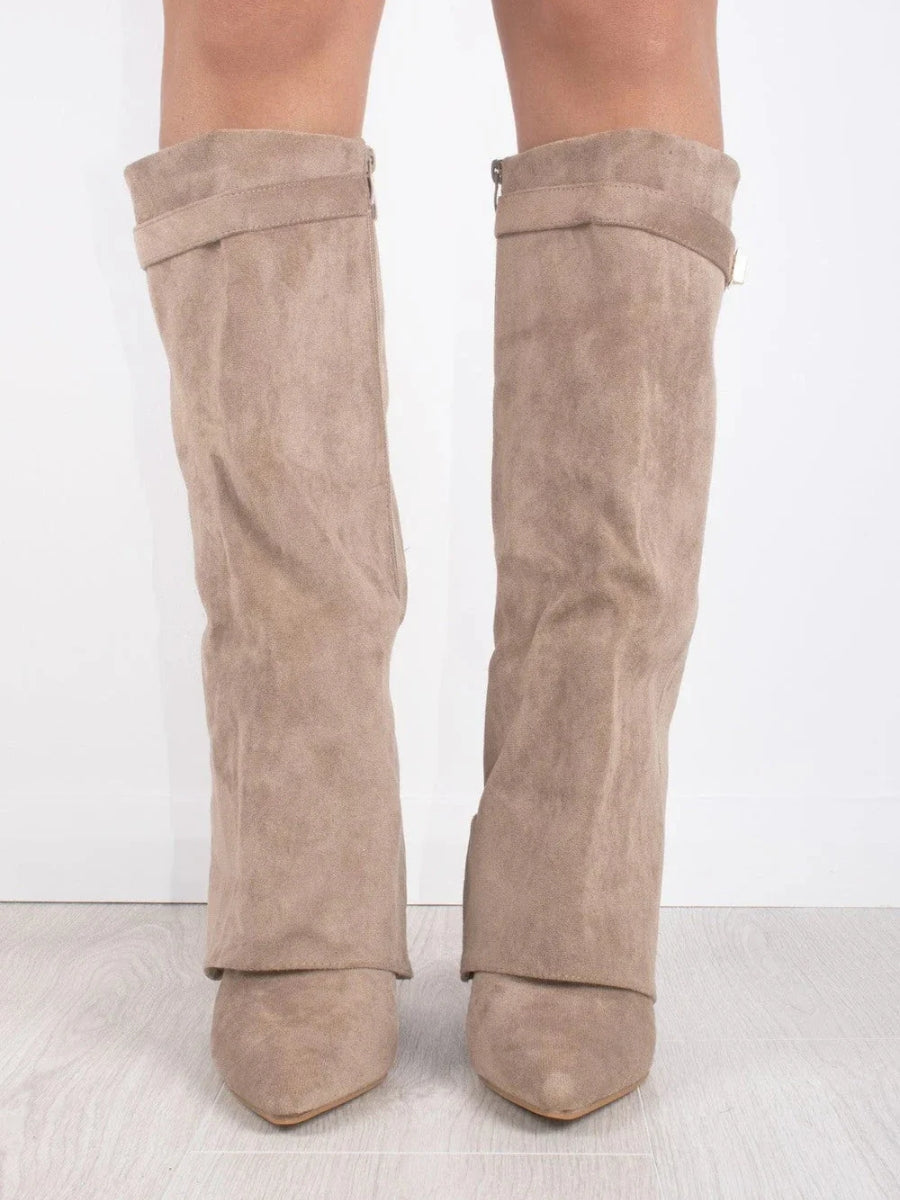 Wynter | Knee-High Boots with Buckle Strap