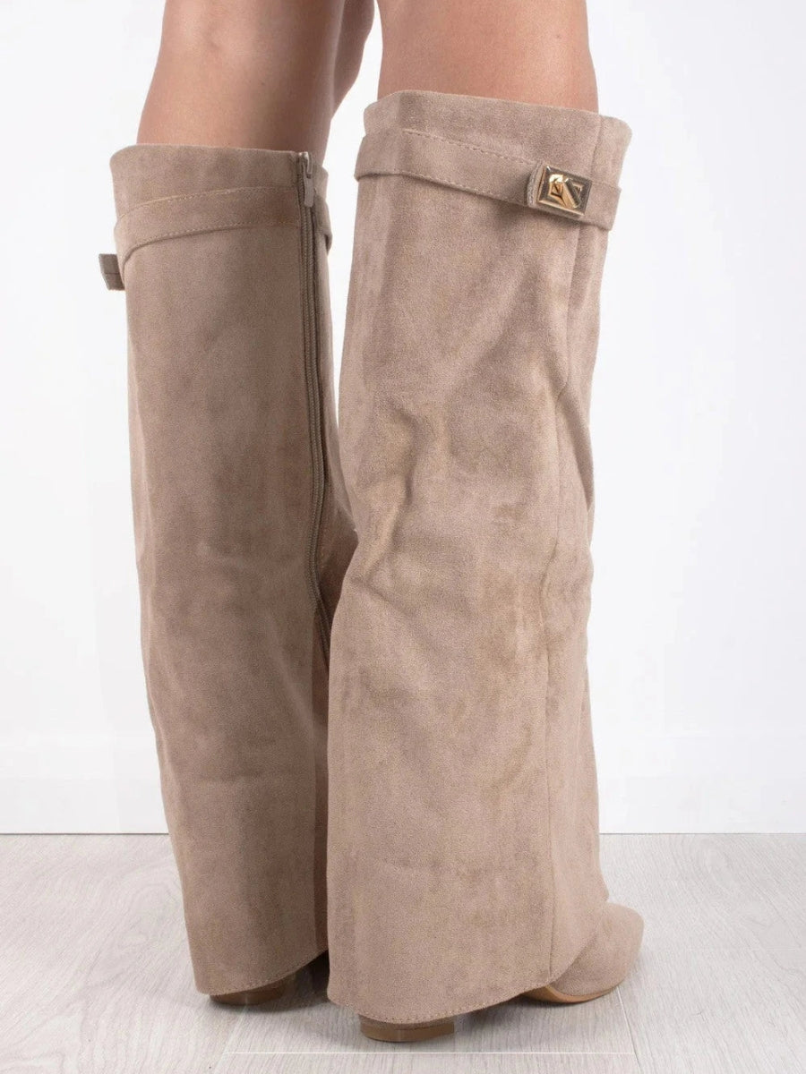 Wynter | Knee-High Boots with Buckle Strap