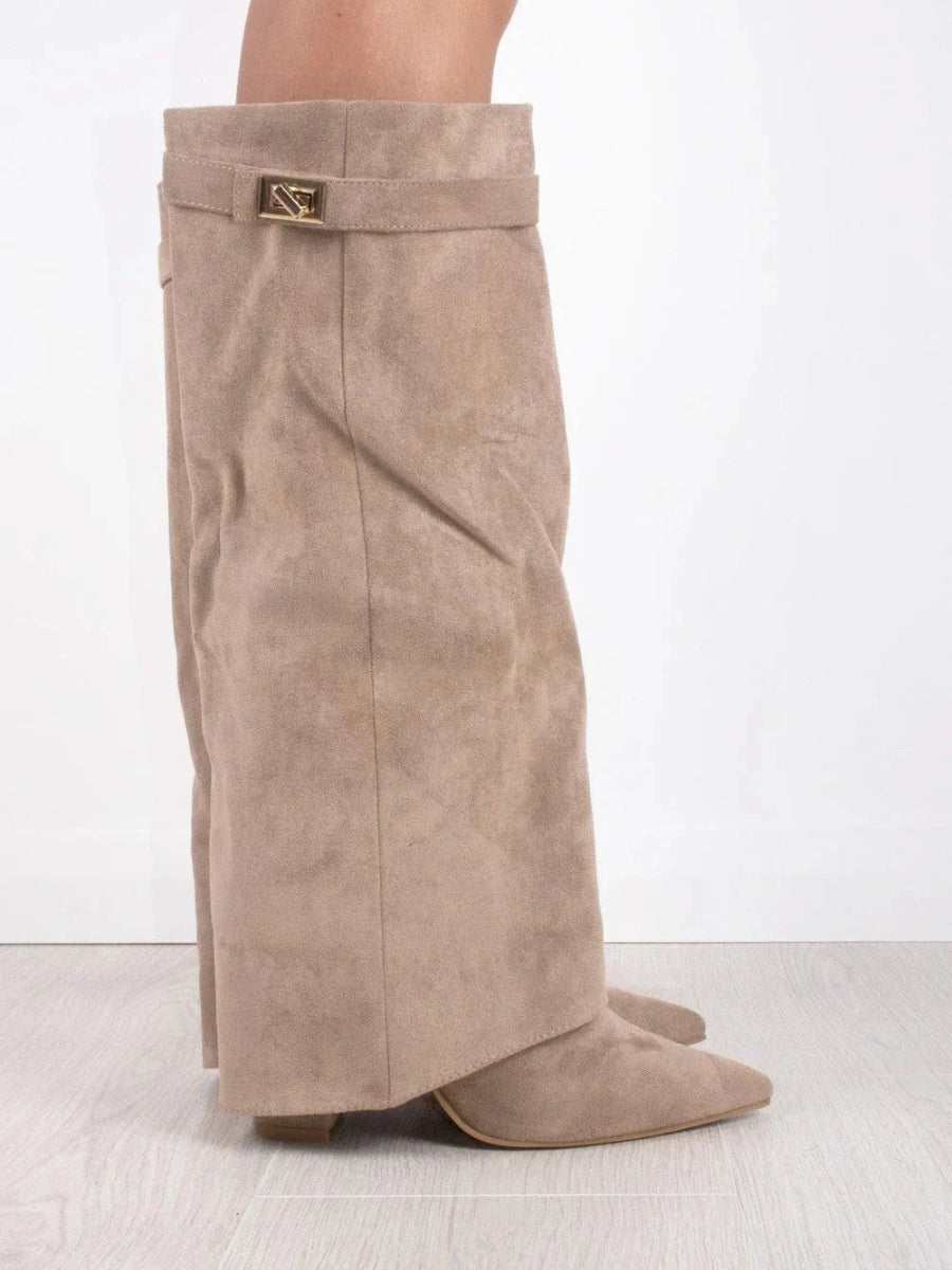 Wynter | Knee-High Boots with Buckle Strap