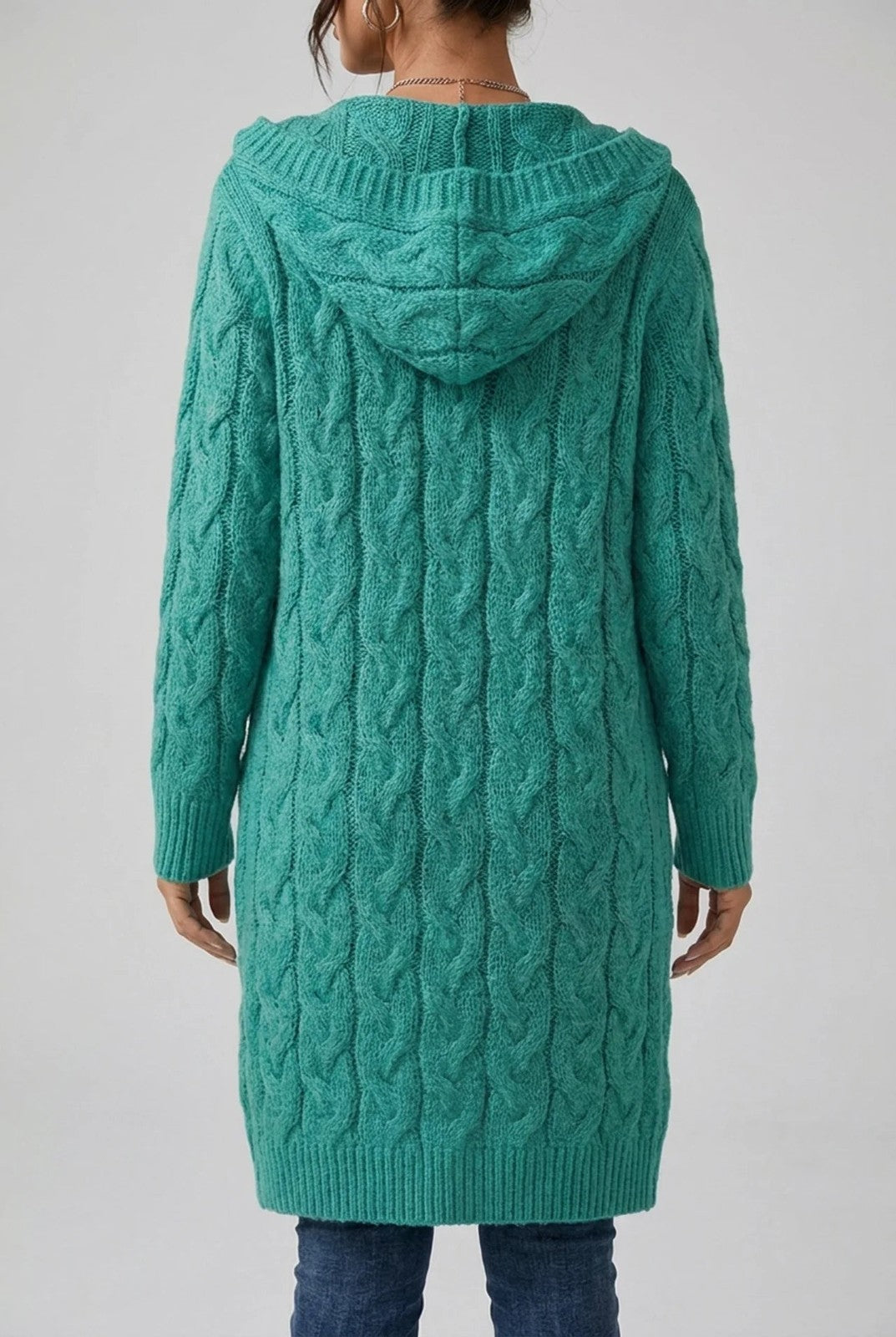 Ivy | Hooded Cardigan in Cozy Plus Size Knit