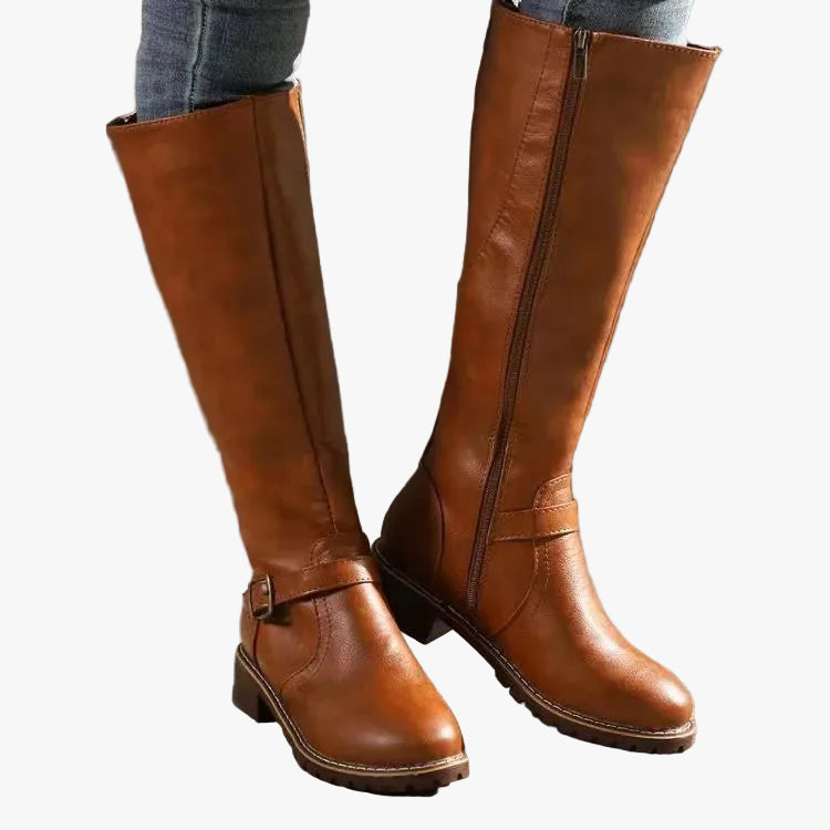 Rowan | Riding Boots with Buckle Strap