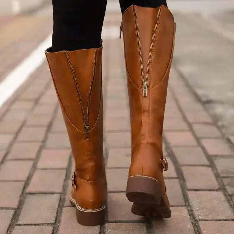 Rowan | Riding Boots with Buckle Strap