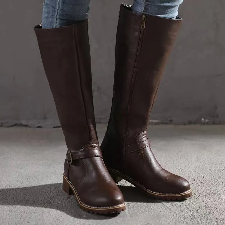 Rowan | Riding Boots with Buckle Strap
