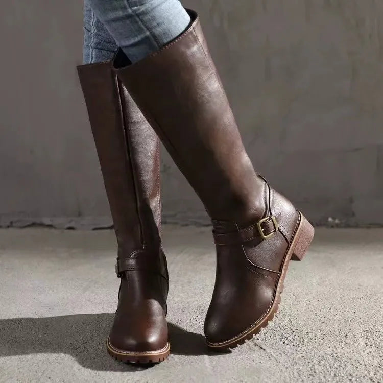 Rowan | Riding Boots with Buckle Strap