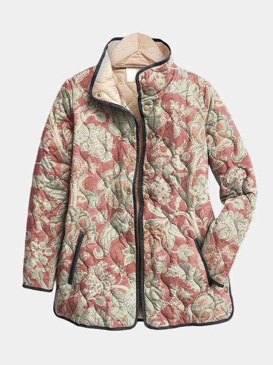 Wrenley | Vintage Floral Quilted Jacket photo