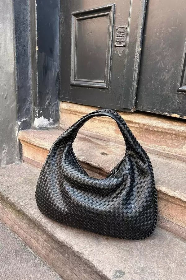 Wrenna | Oversized Woven Tote Bag photo