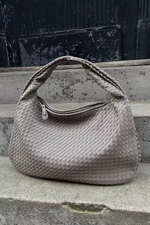 Wrenna | Oversized Woven Tote Bag photo