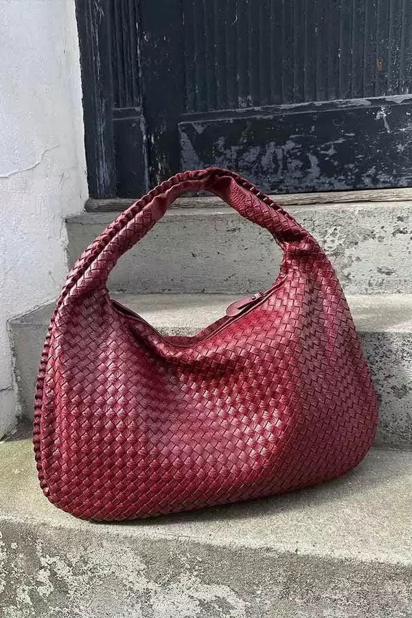 Wrenna | Oversized Woven Tote Bag photo