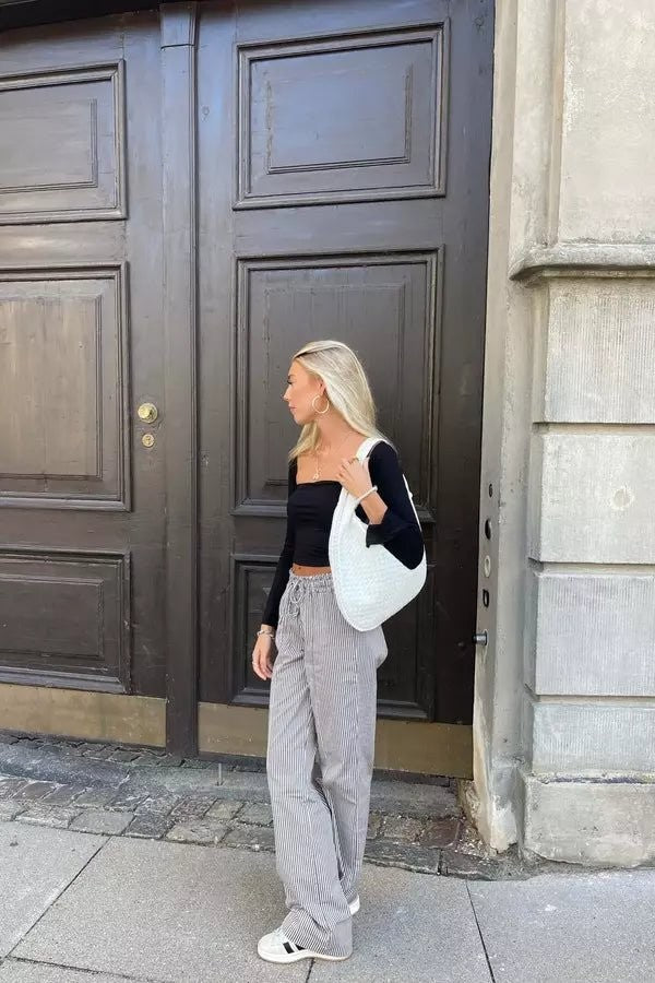 Wrenna | Oversized Woven Tote Bag photo