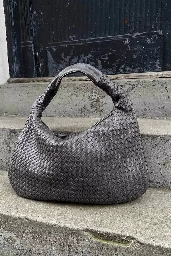 Wrenna | Oversized Woven Tote Bag photo