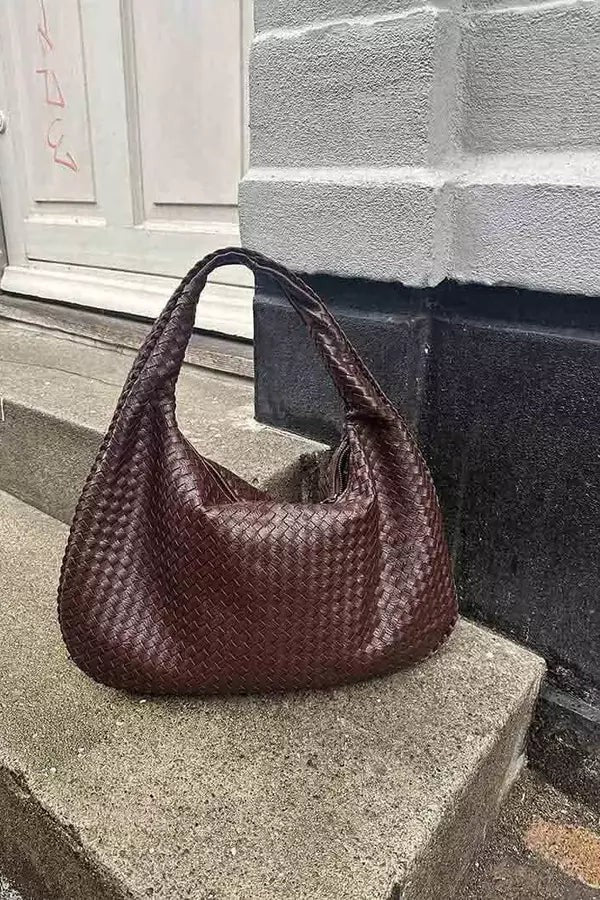 Wrenna | Oversized Woven Tote Bag photo
