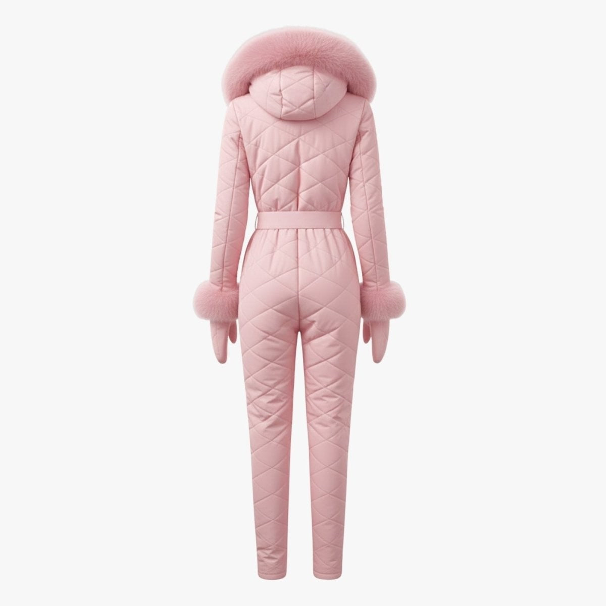 Zsofia | Quilted Faux Fur Trim Ski Suit photo