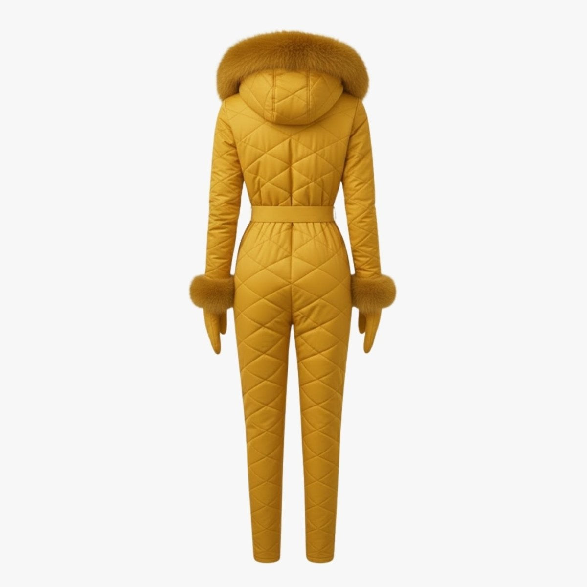 Zsofia | Quilted Faux Fur Trim Ski Suit photo